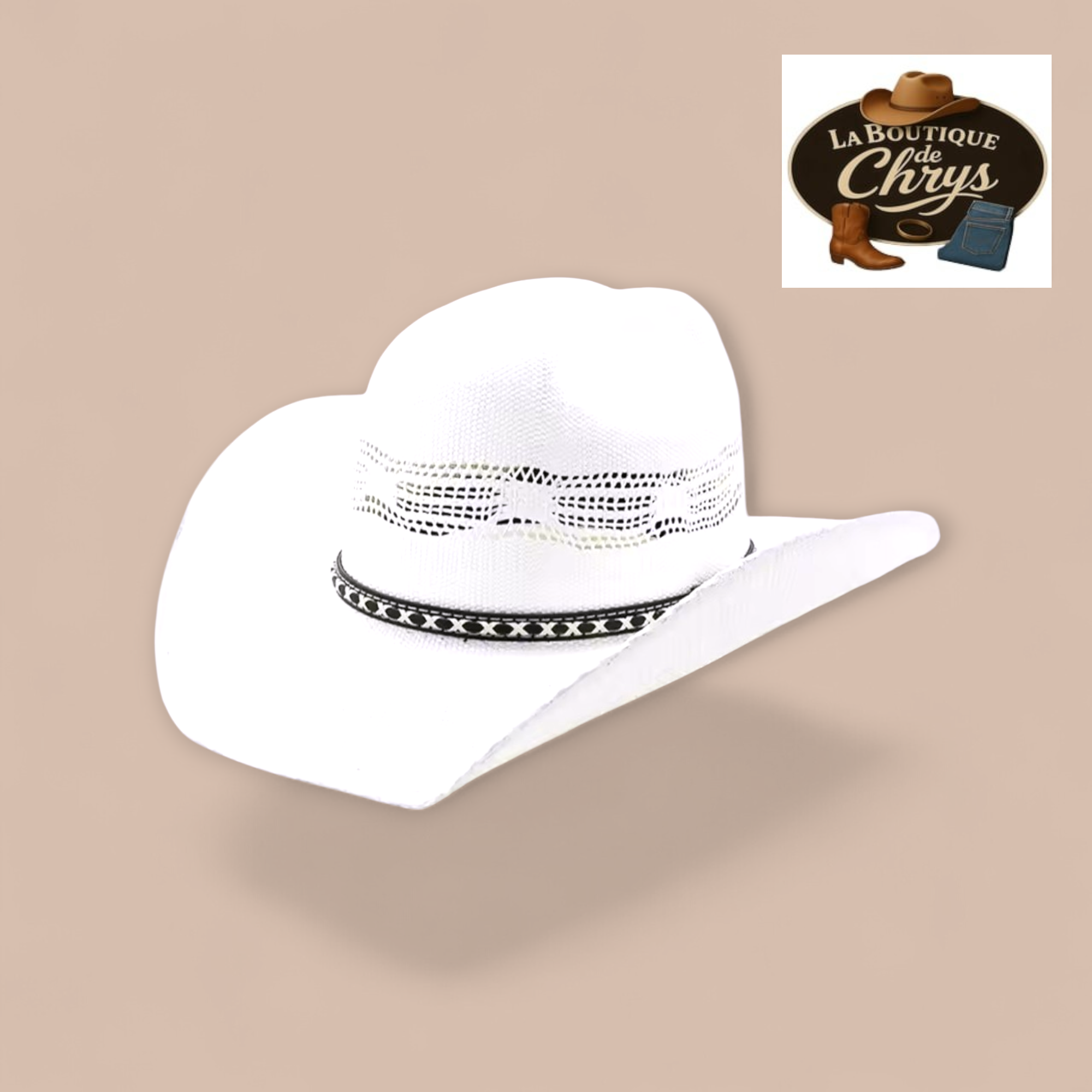 Chapeau blanc style catalan