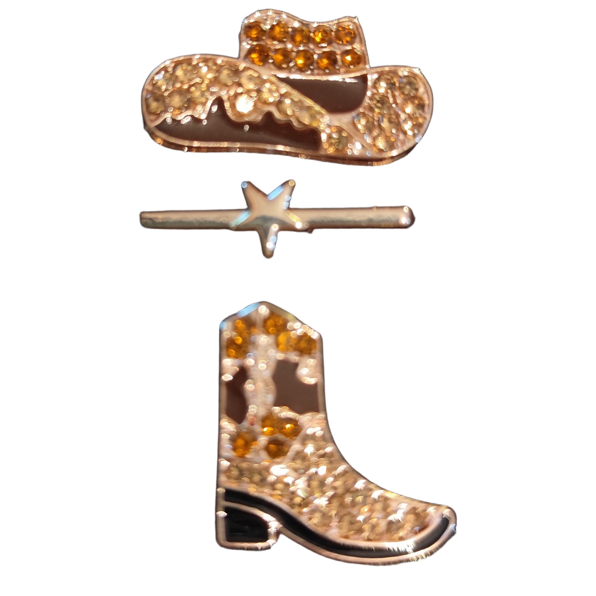 Bijoux pour montre marron pailleté