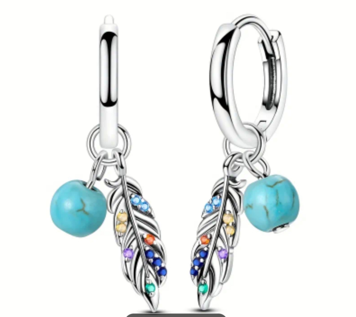 Boucles d'oreilles plumes