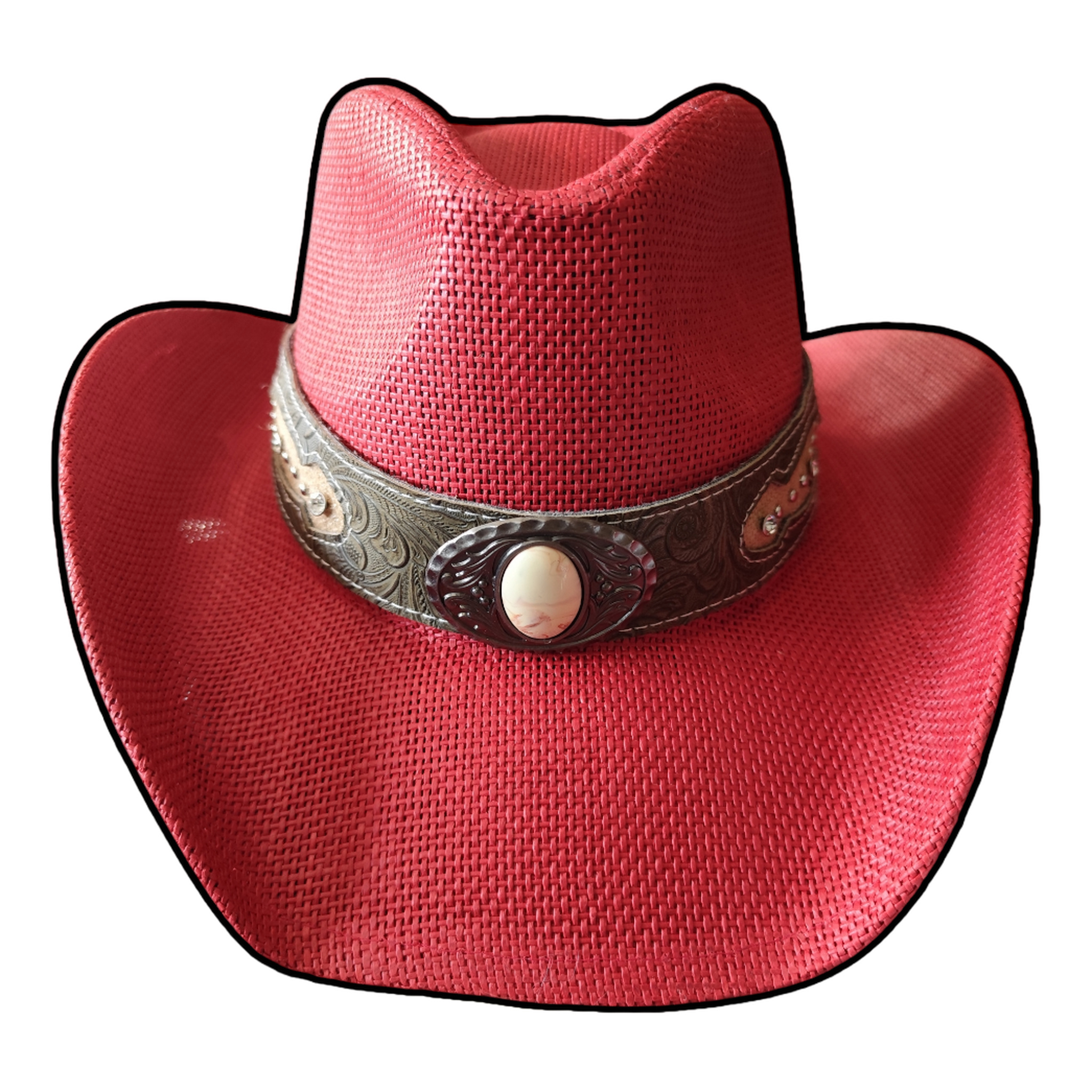 Chapeau western rouge